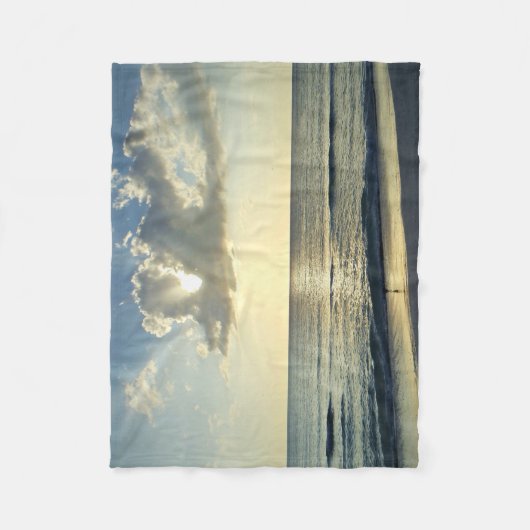 Shoreline Sunrise Tranquility Fleece Deken (Voorkant)