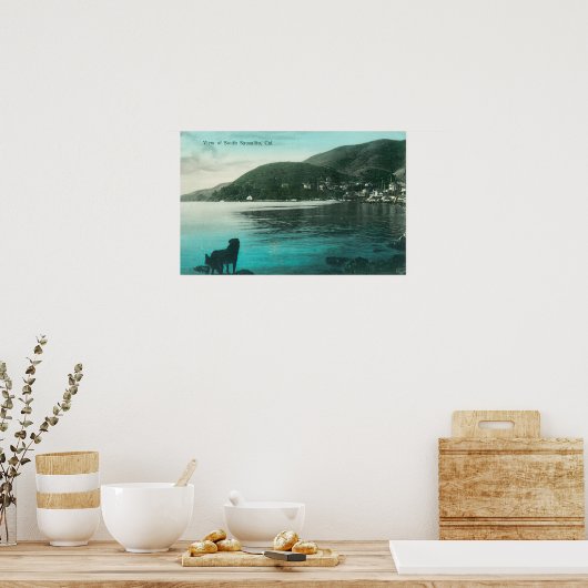 Shoreline Uitzicht South Sausalito Sausalito, CA Poster (Keuken)