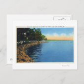 Shoreline Uitzicht van het Sseneca Lake Park Pavil Briefkaart (Voorkant / Achterkant)