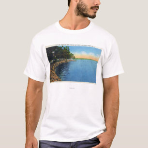 Shoreline Uitzicht van het Sseneca Lake Park Pavil T-shirt