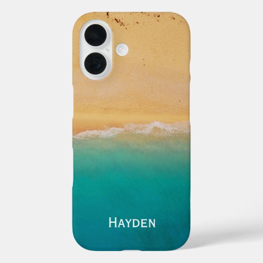 Shoreline van Boven Cool Gepersonaliseerd Case-Mate iPhone Case (Achterkant)