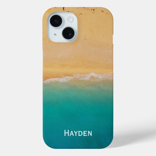 Shoreline van Boven Cool Gepersonaliseerd Case-Mate iPhone Case (Achterkant)