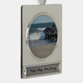 Shoreline Verzilverd Banner Ornament (Rechts)