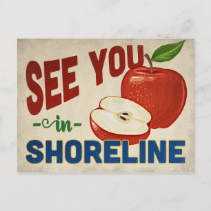 Shoreline Washington Apple - Vintage Travel Briefkaart