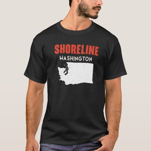 Shoreline Washington USA Travel Wash T-shirt (Voorkant)
