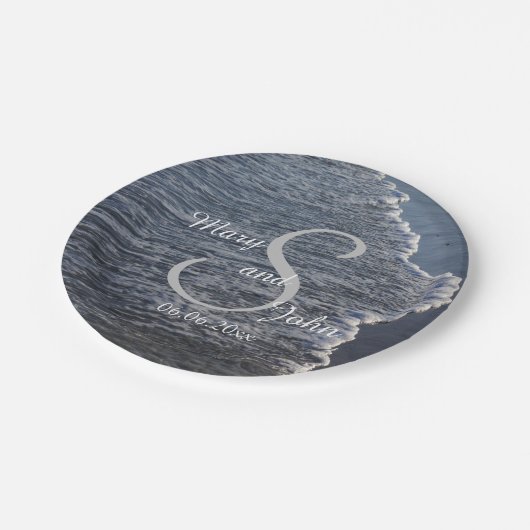 Shoreline Wedding Papieren Bordje (Gekanteld)