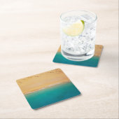 Shoreline zand en Zee van boven Kartonnen Onderzetters (Insitu)