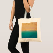 Shoreline zand en Zee van boven Tote Bag (Voorkant (product))