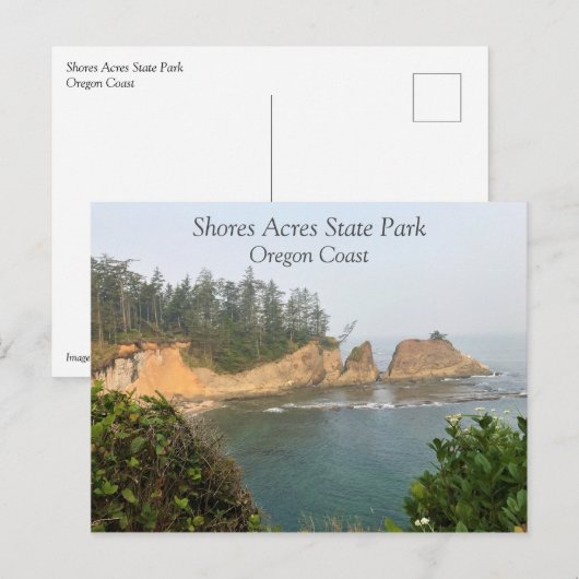 Shores Acres State Park, Oregon Coast Briefkaart (Voorkant / Achterkant)