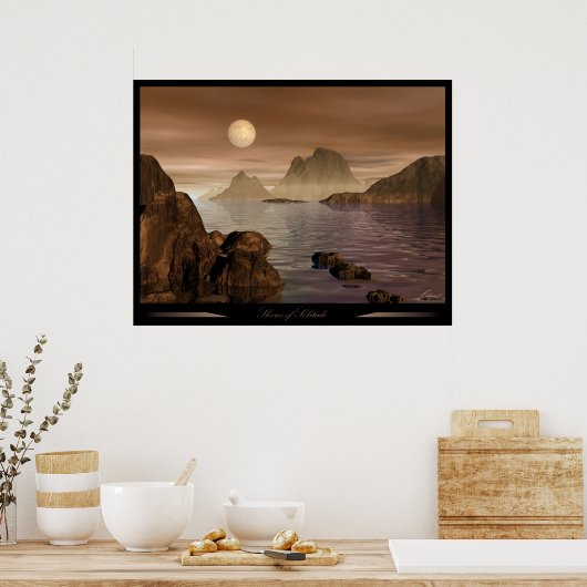 Shores van eenzaamheid poster (Keuken)