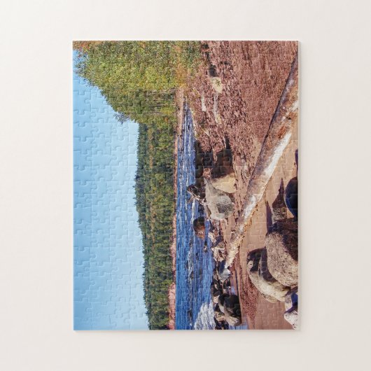 Shores van het meer van Superior Legpuzzel (Verticaal)