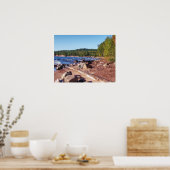 Shores van het meer van Superior Poster (Keuken)