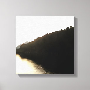 Shores van schaduwlandschapskunst canvas afdruk