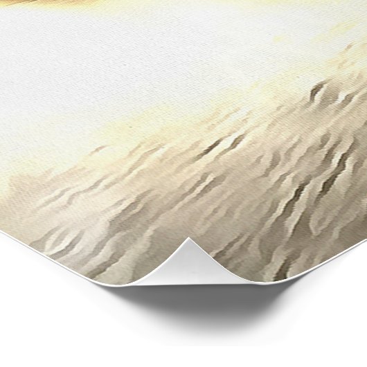 Shores van schaduwlandschapskunst poster (Hoek)