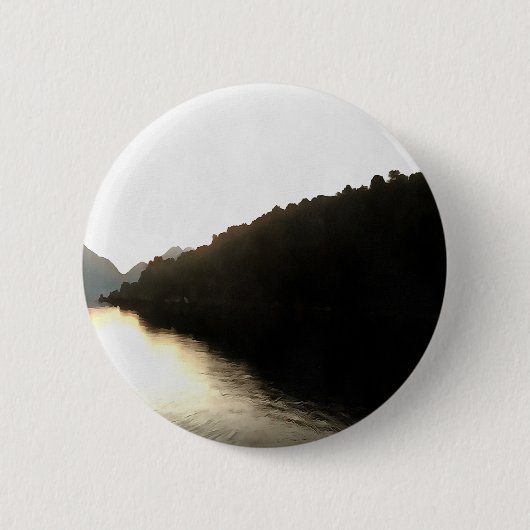 Shores van schaduwlandschapskunst ronde button 5,7 cm (Voorkant)