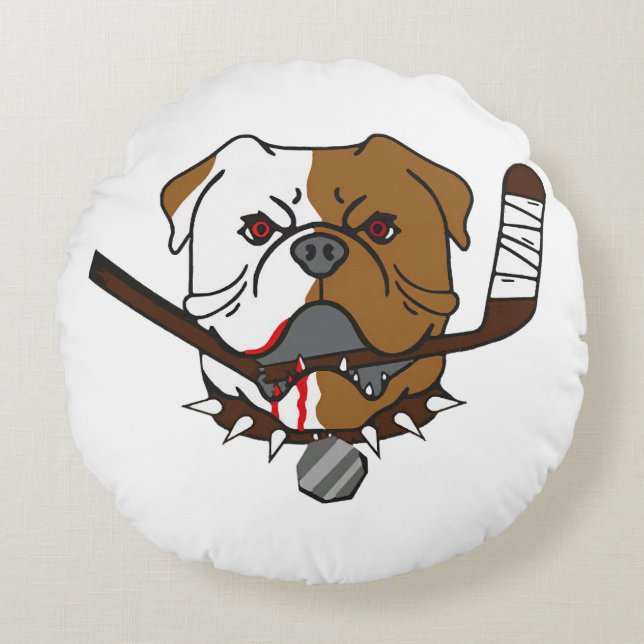 SHORESY Sudbury Bulldogs Rond Kussen (Voorkant)
