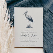 Shorevogel | Elegant Coastal Engagement Party Kaart