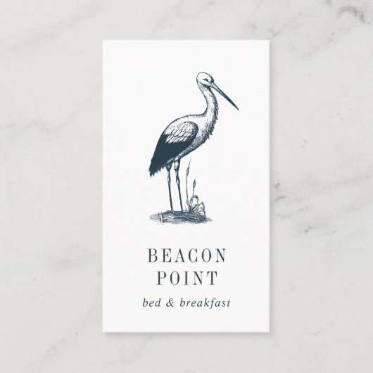 Shorevogel | Verticaal Visitekaartje (Voorkant)