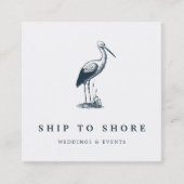 Shorevogel Vierkante Visitekaartje (Voorkant)