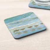 Shorevogels, een dag bij het strand bier onderzetter (Linkerzijde)