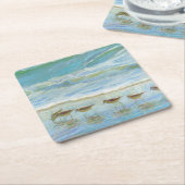 Shorevogels, een dag bij het strand kartonnen onderzetters (Schuin)