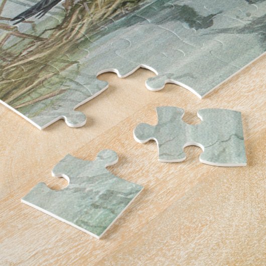 Shorevogels in Marsh door Louis Fuertes Legpuzzel (Zijkant)