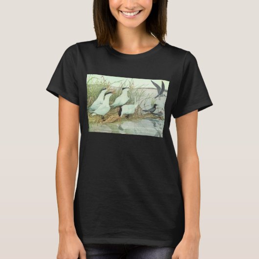  Shorevogels in Marsh door Louis Fuertes T-shirt (Voorkant)