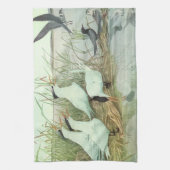 Shorevogels in Marsh door Louis Fuertes Theedoek (Verticaal)