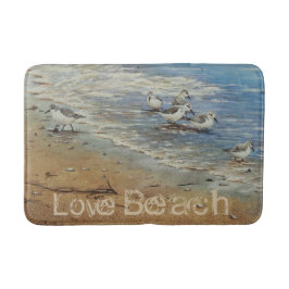 Shorevogels op het strand / kustdek badmat