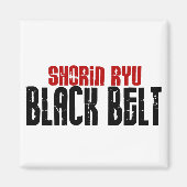 Shorin Ryu Black Belt Karate Magneet (Voorkant)