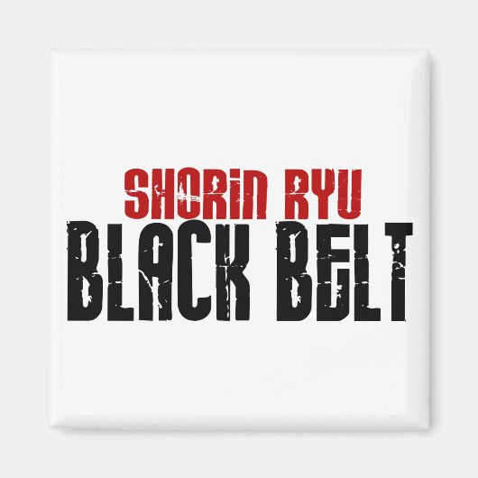 Shorin Ryu Black Belt Karate Magneet (Voorkant)