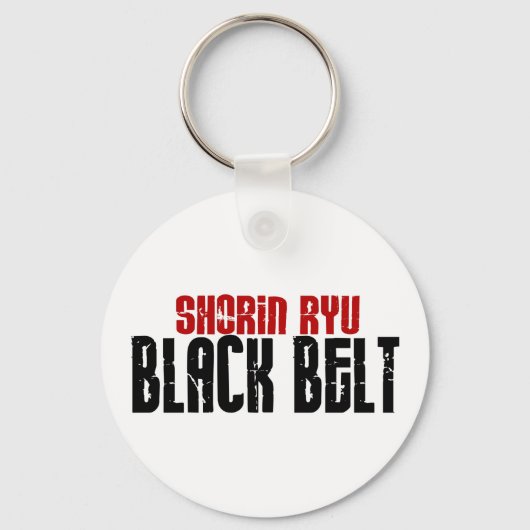 Shorin Ryu Black Belt Karate Sleutelhanger (Voorkant)