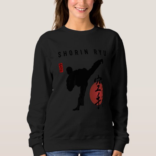 Shorin Ryu Karate Instructor Japans Kanji Callig Trui (Voorkant)