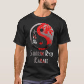 Shorin Ryu Karate Red Dragon - Ontwerp van de krij T-shirt (Voorkant)