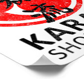 Shorin Ryu Karate Symbol Kanji Japan Martial Art V Poster (Hoek)