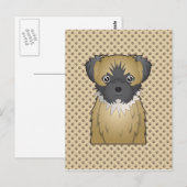 Shorkie Cartoon Briefkaart (Voorkant / Achterkant)