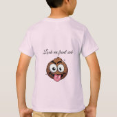 Shorkie Cartoon Sticker T-shirt Design (Achterkant)