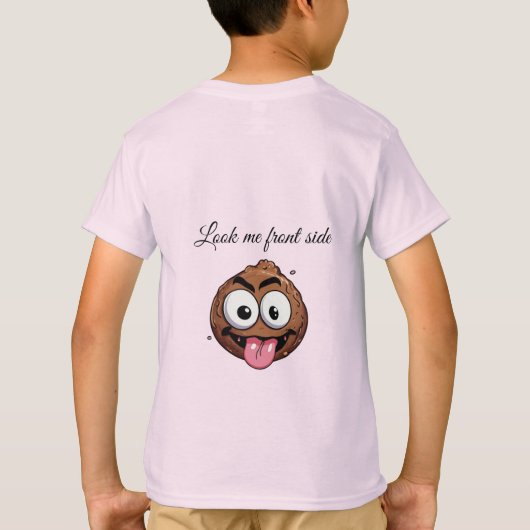 Shorkie Cartoon Sticker T-shirt Design (Achterkant)