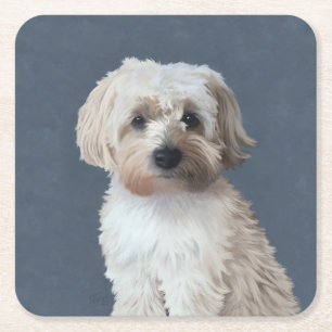 Shorkie hond huisdier portret kartonnen onderzetters