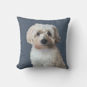 Shorkie hond huisdier portret kussen