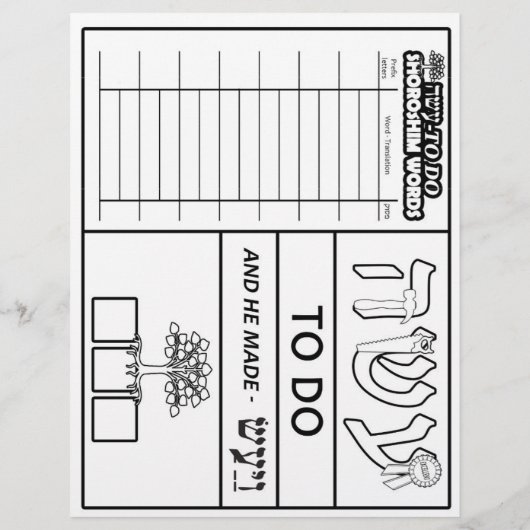 Shoroshim Sheets #1 Flyer (Achterkant)