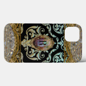 Shorrelyne Monogram beschermende schade Case-Mate iPhone Case (Achterkant (horizontaal))