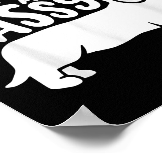 Short And Sy Funny Daschund Dog Lover Quote Poster (Hoek)