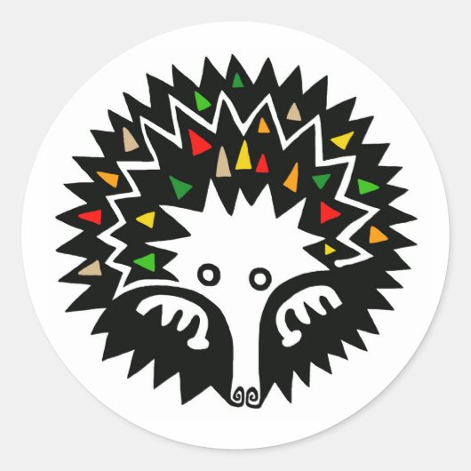 Short-beaked ECHIDNA - Wildlife - Australia - Ronde Sticker (Voorkant)