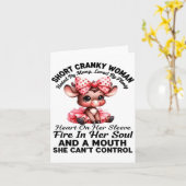 Short Cranky Woman Hated By Many Loved By Plenty H Kaart (Gele Bloem)