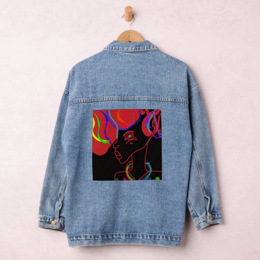 Short-eared Rabbit's Stylish Christmas Denim Jacket (Hangar)