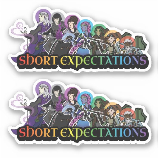 Short Expectations Sticker (Voorkant)