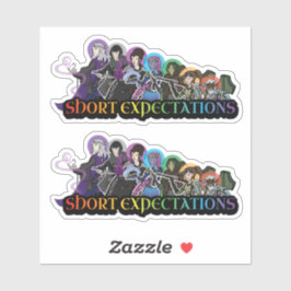 Short Expectations Sticker