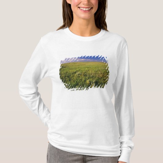 Short Grass Prairie in het verre noordoosten T-shirt (Voorkant)