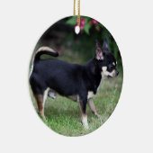 Short Hazard Chihuahua Standing Keramisch Ornament (Rechts)